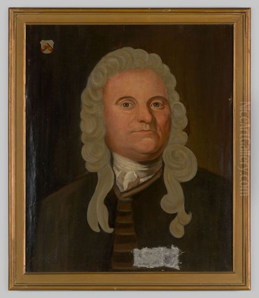 Portrait of Arnoldus van Leeuwen (1697-1775) Oil Painting by Geldersch Landschap en Kasteelen