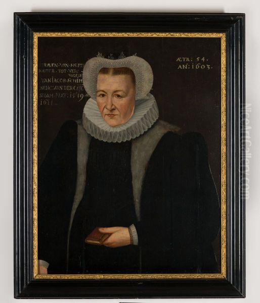 Portrait of Walrave van Haeften (1549-1611) Oil Painting by Geldersch Landschap en Kasteelen