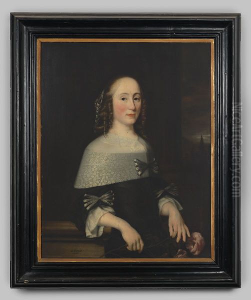 Portret van Maria van de Graaff Oil Painting by Nicolaes Maes