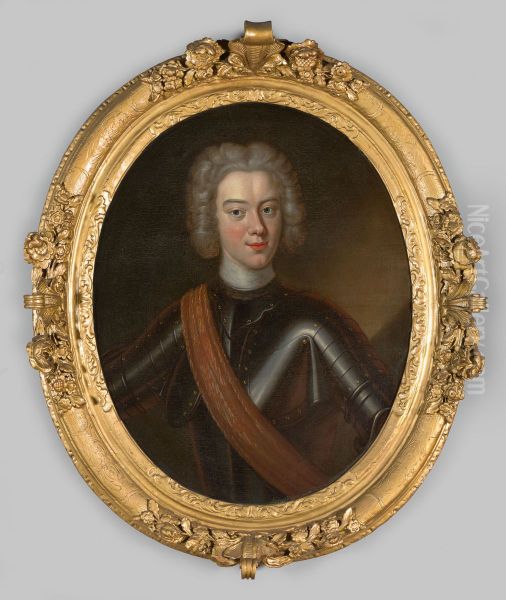 Portrait of Joost Gerrit van Wassenaer (1716- ) Oil Painting by Geldersch Landschap en Kasteelen