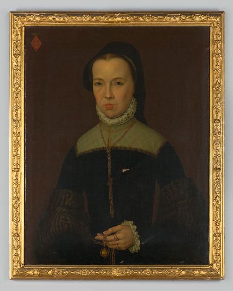 Portrait of Maria van Loo (1524- ) Oil Painting by Geldersch Landschap en Kasteelen