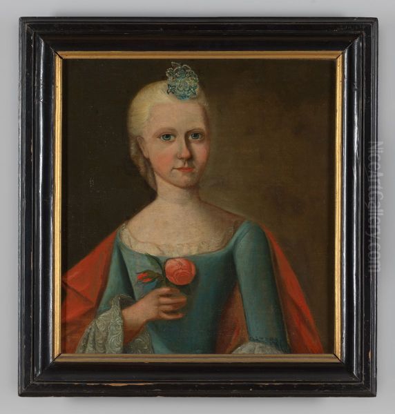 Portret van Margaretha Lamberta van Eck Oil Painting by A. Bauer