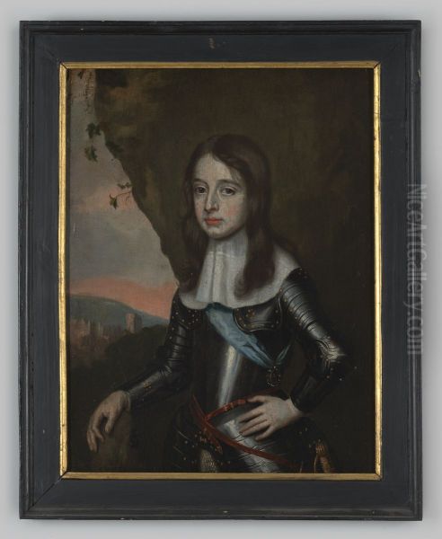 Portrait of Willem III van Oranje-Nassau (1650-1702) Oil Painting by Johannes Mytens