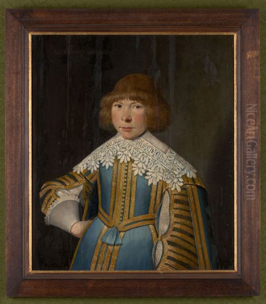 Portrait of Alexander van Spaen (1619-1692) Oil Painting by Geldersch Landschap en Kasteelen