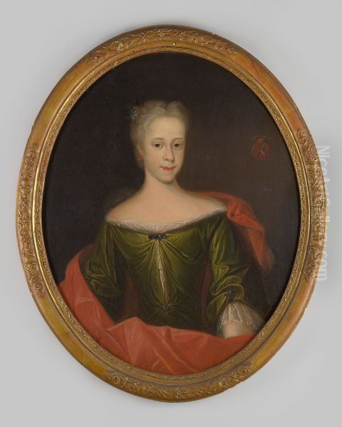 Portrait of Maria Agnes van Stepraedt Oil Painting by Gerhard Jan Palthe