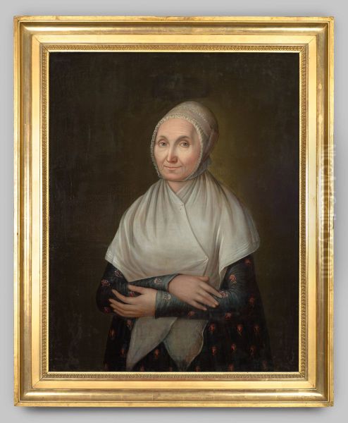 Portret van Johanna van Arnhem Oil Painting by Theodorus Bohres