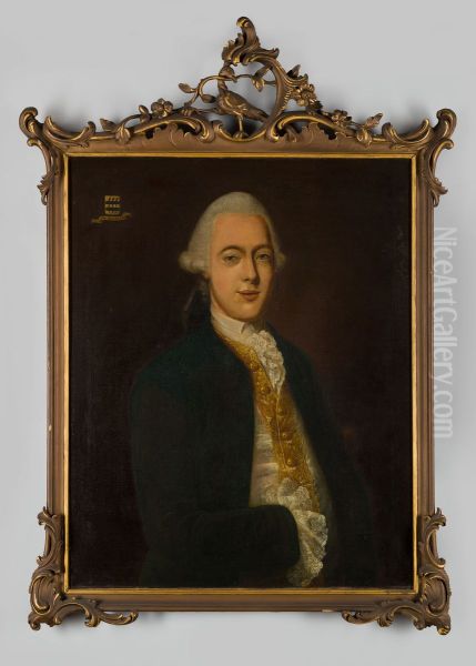 Portrait of Gerrit Willem van Balveren (1747-1798) Oil Painting by Geldersch Landschap en Kasteelen