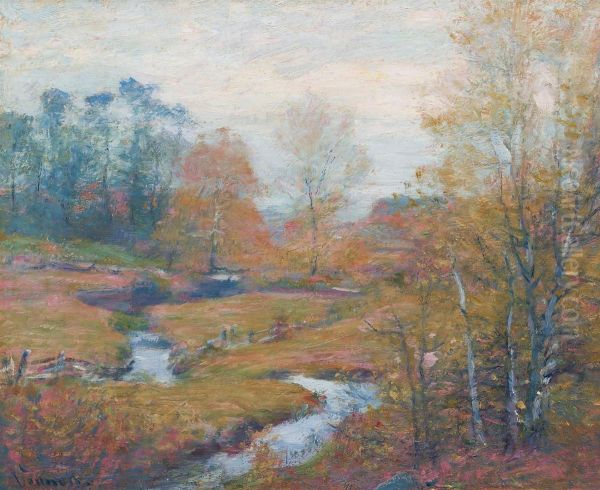 Attunement (Pleasant Valley) Oil Painting by Robert Vonnoh