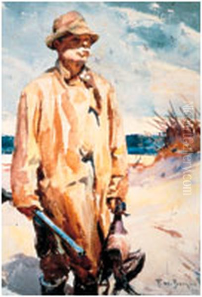 Old Tom Oil Painting by Frank Weston Benson