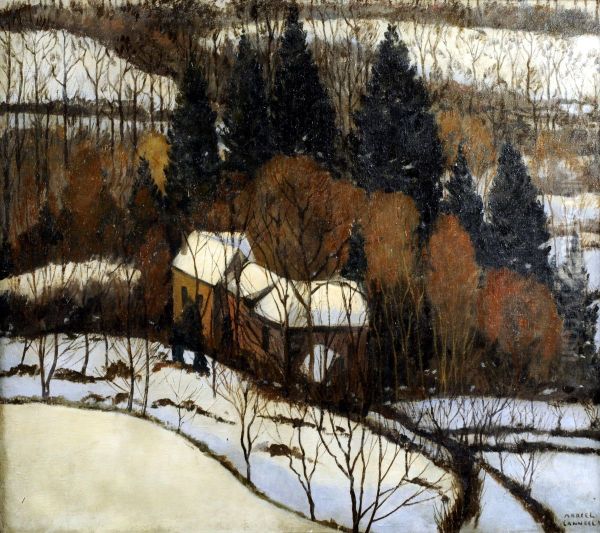 Paysage Hivernal Oil Painting by Marcel Canneel