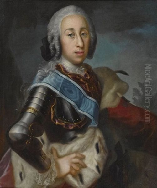 Portrait of theDuke Clement Francis of Bavaria(1722-1770) Oil Painting by Johann Jonas Michael