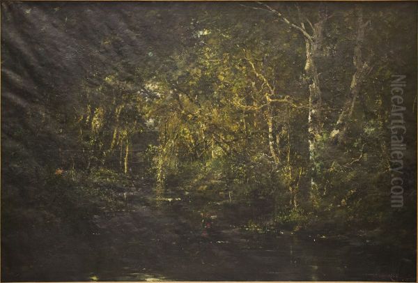 Souvenir des Vosges Oil Painting by Henri Langerock