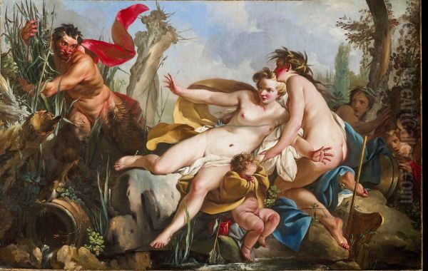 Pan et Syrinx Oil Painting by Jean-Baptiste Marie Pierre