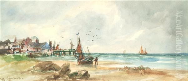 Low Tide Oil Painting by Walter Cannon