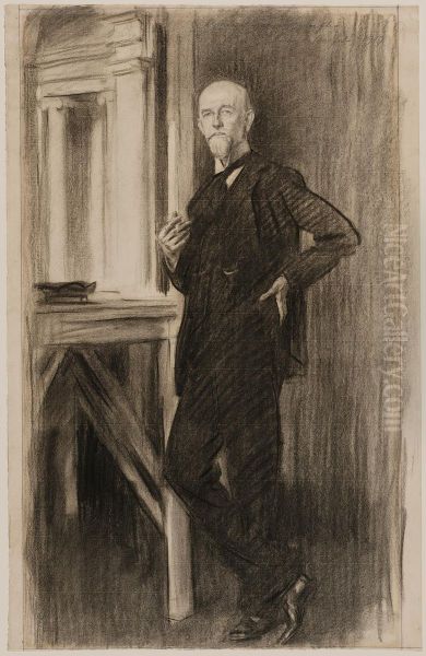 Portrait of Charles Martin Loeffler Oil Painting by John Singer Sargent