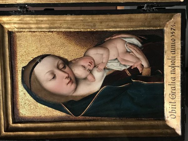 Madonna and Child Oil Painting by Master Of The Legend Of The Magdalene