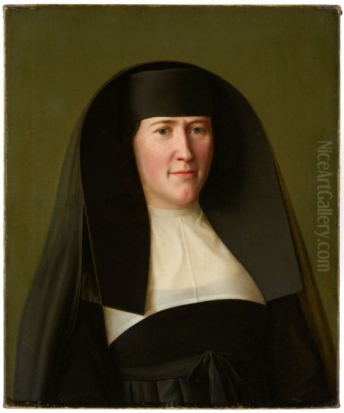 Karoline Kaspar, mere superieure de Sainte-Ursule Oil Painting by Sebastian Luz