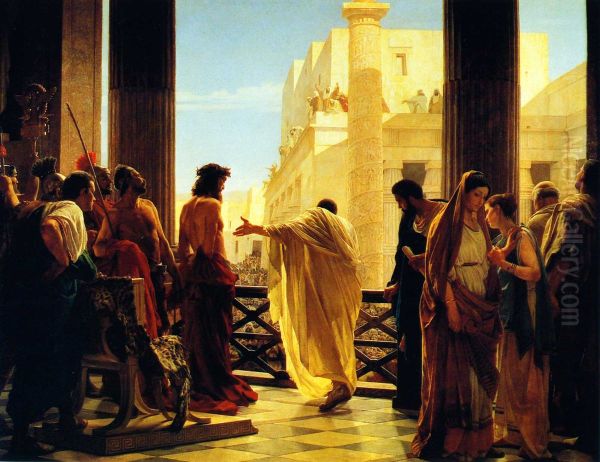 Ecce Homo(Behold the Man!) Oil Painting by Antonio Ciseri