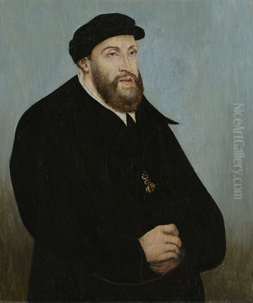 Emperor Charles V. Oil Painting by Lucas Cranach the Elder