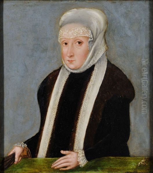 Portret Izabeli, corki Zygmunta Starego (1519 - 1559), zony Jana Zapolyi, krola wegierskiego Oil Painting by Lucas Cranach the Younger