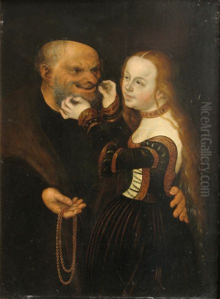 Ungleiches Paar Oil Painting by Lucas Cranach the Elder