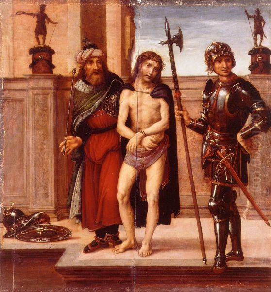 Ecce Homo Oil Painting by Fernando Yanez De la Almedina