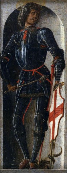 Griffoni Polyptych: St George Oil Painting by Ercole de' Roberti