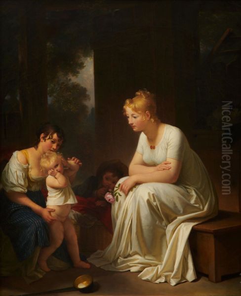 The Capricious Child (L'enfant capricieux) Oil Painting by Marguerite Gerard