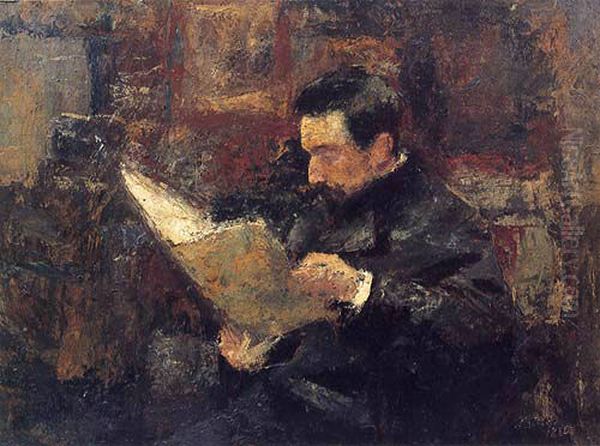 Edmond Picard Oil Painting by Jan Toorop