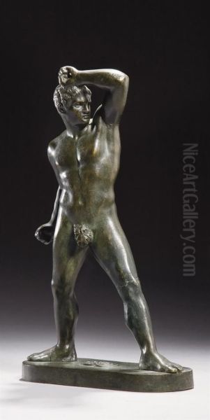 Figure Representant Un Athlete Oil Painting by Antonio Canova