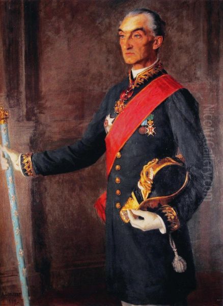 Portrait of Victor von Haartman Oil Painting by Albert Edelfelt