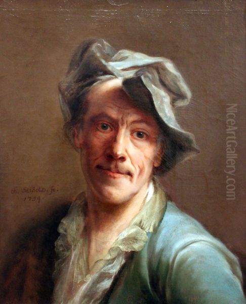 Self-portrait Oil Painting by Christian Seybold