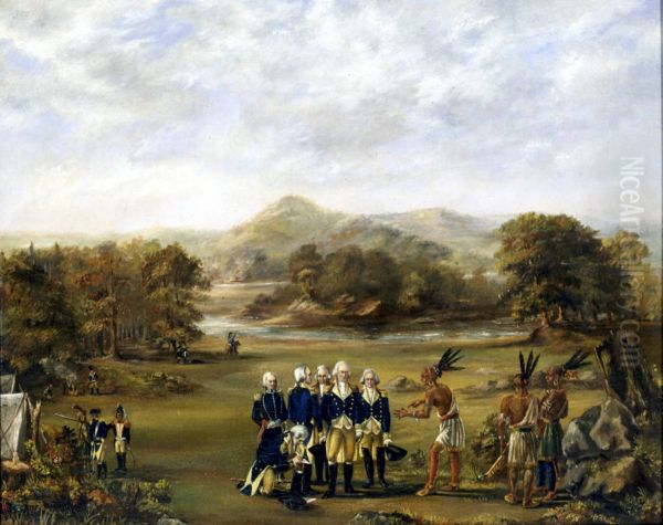 Indian Treaty of Greenville Oil Painting by unknown