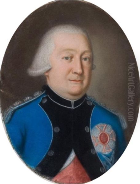 Karl II. August Christian Pfalzgraf von Birkenfeld-Zweibrucken Oil Painting by Nikolaus Lauer