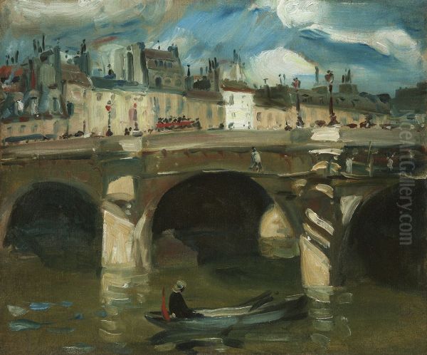 The Seine Oil Painting by William James Glackens