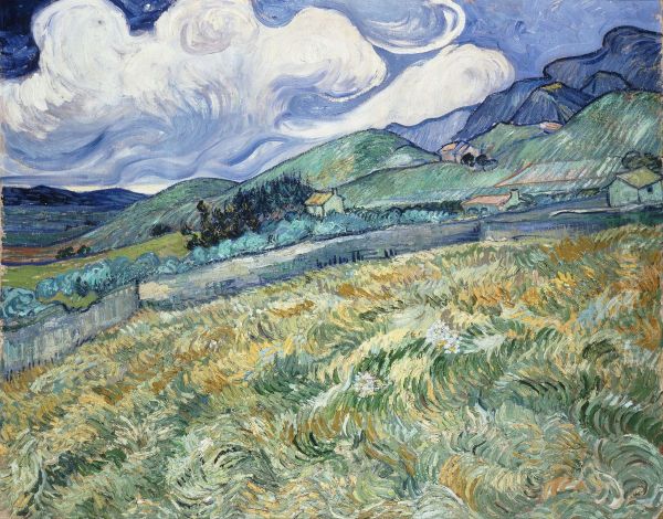 Landscape from Saint-Remy Oil Painting by Vincent Van Gogh