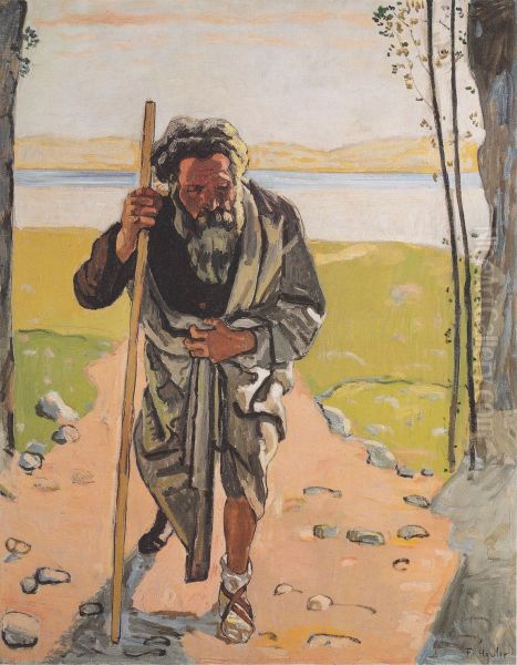 Ahasver Oil Painting by Ferdinand Hodler