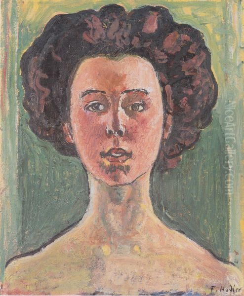 Bildnis Gertrud Muller Oil Painting by Ferdinand Hodler