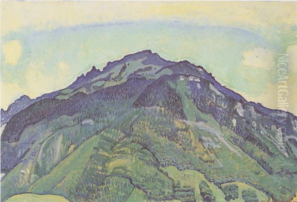 Schynige Platte Oil Painting by Ferdinand Hodler