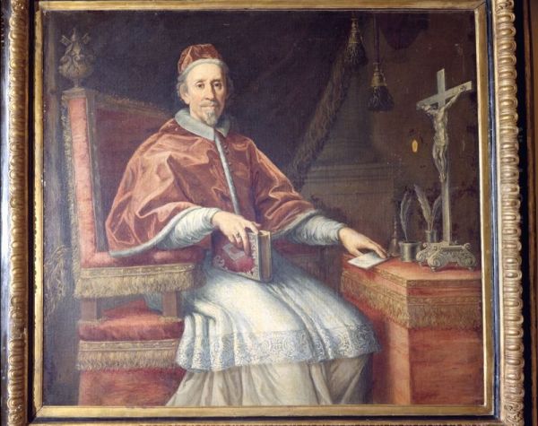 Portrait of Pope Clement IX Oil Painting by Carlo Maratta