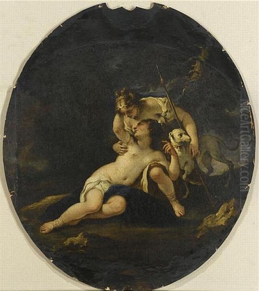 DIANE ET CALLISTO Oil Painting by Luca Giordano