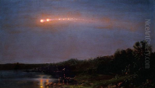 The Meteor of 1860 Oil Painting by Frederic Edwin Church