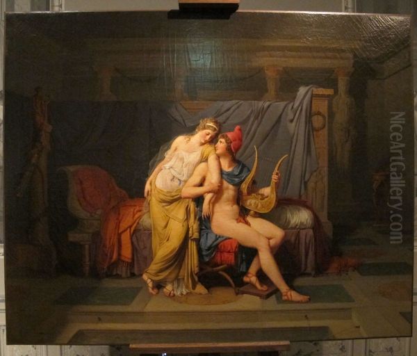 Paris et Helene Oil Painting by Jacques-Louis David