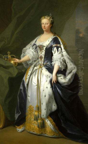 Caroline of Ansbach(1683-1737), Queen of the United Kingdom Oil Painting by Godfrey Kneller