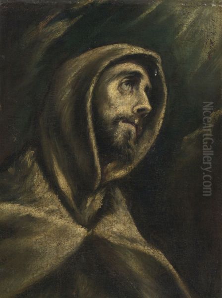 Saint Francis of Assisi Oil Painting by El Greco