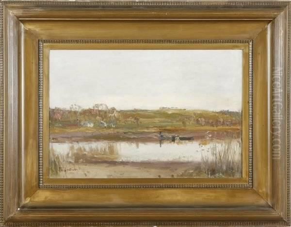 Landscape With Water Oil Painting by James Cantwell