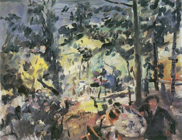 Wachensee, auf der Terrasse Oil Painting by Lovis Corinth