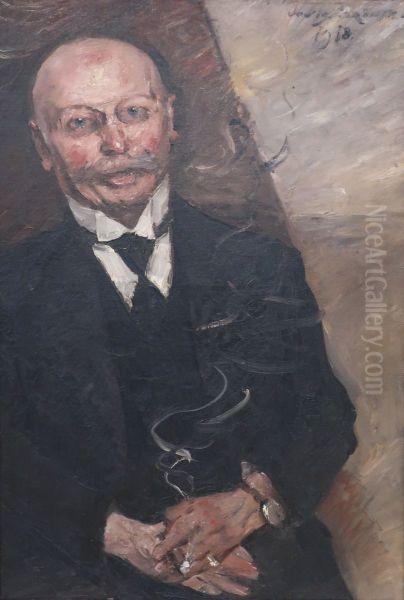 Portrait of the Art Dealer Heinrich Thannhauser Oil Painting by Lovis Corinth