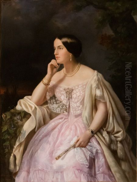 Portrait of Elisabeth-Ann Haryett Oil Painting by unknown