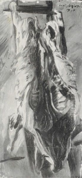 Geschlachtetes Schwein Oil Painting by Lovis Corinth